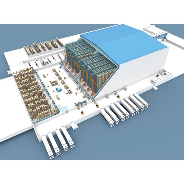Cold Storage Warehouse Pallet Stacker Crane ASRS Logistics Center Automatic Storage And Retrieval System