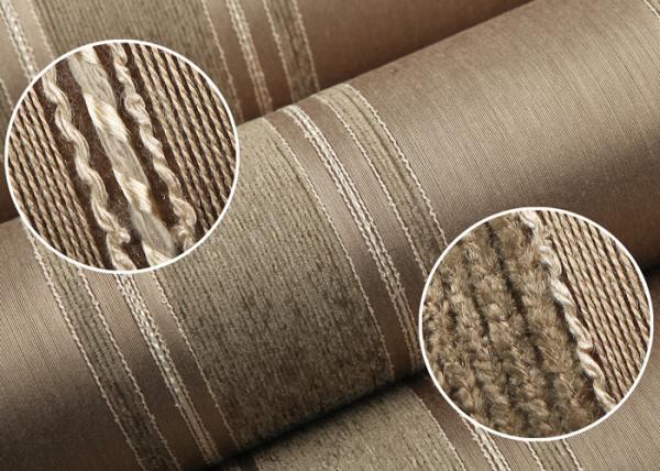 Yarn Modern Removable Wallpaper 0.53m Brown Living Room Wallpaper