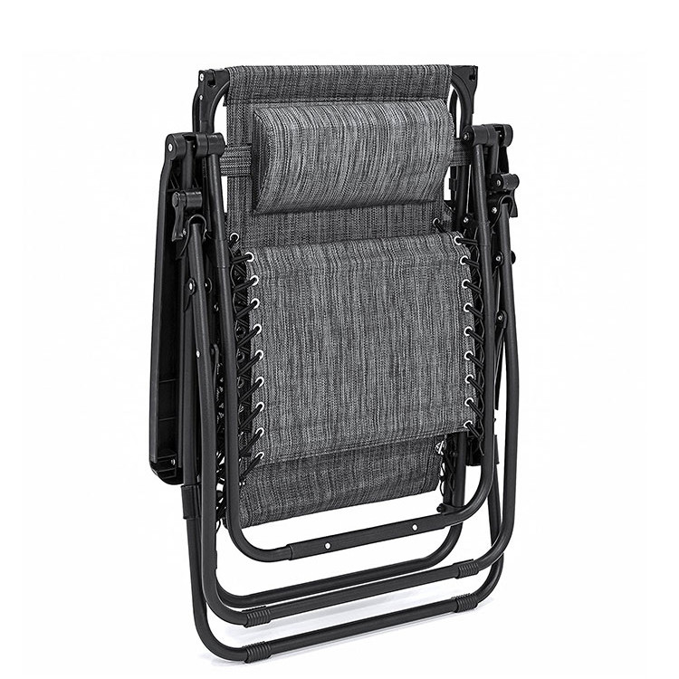 Custom Logo Traditional Design Style Chaise Folding Recliner Lounge Chair for Camping