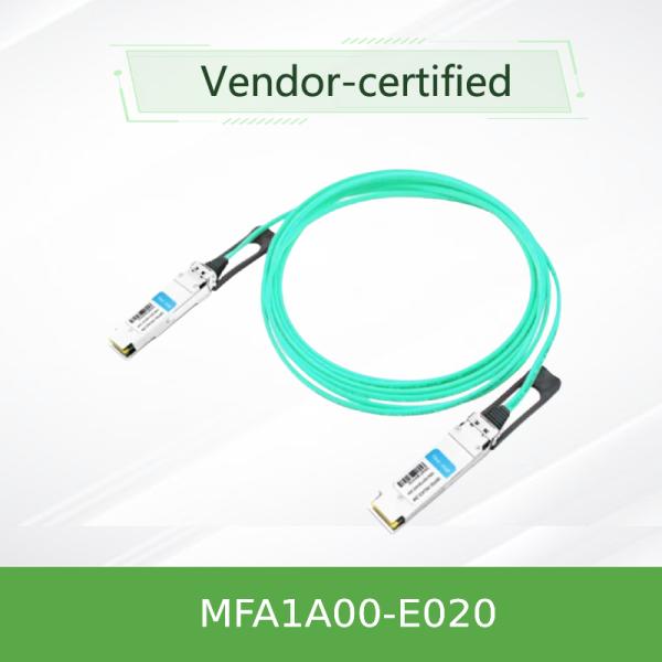 Nvidia Mfa1a00-Xxxx 100GB/S Qsfp28 Mmf Cable óptico activo Mfa1a00-E020 Cable de fibra activa Ib EDR 100GB/S