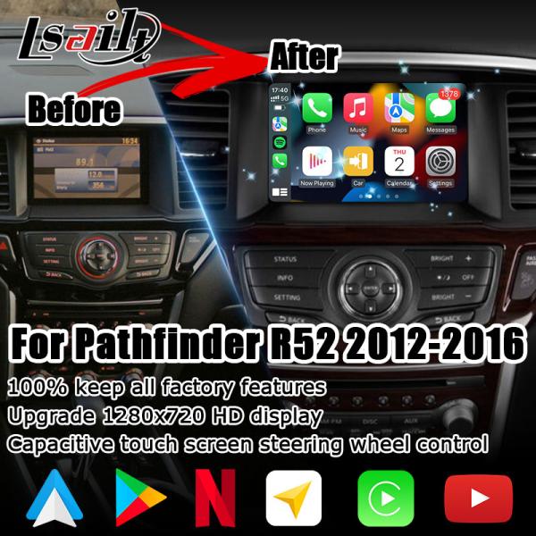 Nissan Pathfinder R52 Обновление мультимедийного экрана Android IT06 06It система carplay