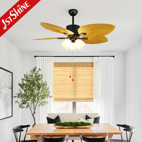 5 Blades Abs Classic Ceiling Fans Hotel Decorative Flower Design