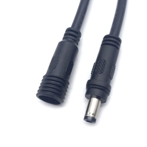Hombre a mujer 5.5x2.1mm 5.5x2.5mm 3.5x1.35mm Cable de extensión de energía DC a prueba de agua