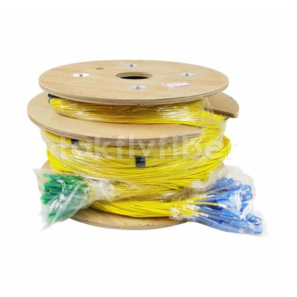 CPR B2ca Cca Dca Rated 48Cores Fiber Optic Breakout Cable Fanout Patchcord