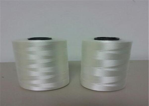 Fio de poliéster alto branco 1500D da tenacidade da cor 100% para a confecção de malhas das peúgas
