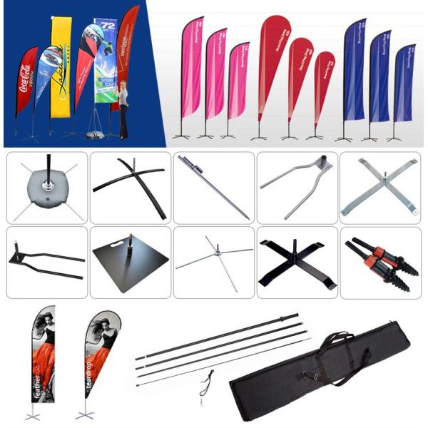 Вне рекламировать изготовленные на заказ флаги пера ветра сублимации экспо флагов пляжа сезонные