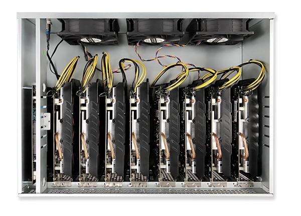 Machine chassis Motherboard 8gpu 847 pro/b85/b75 graphic card Rig Case Box 8 GPU Server Case