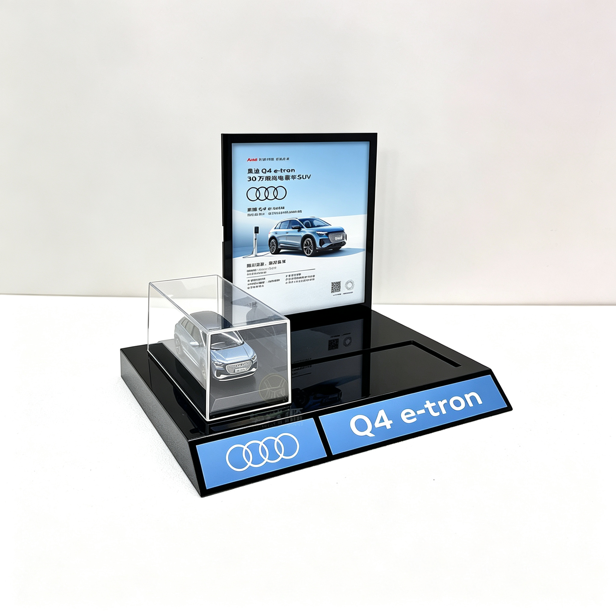 Acrylic desktop display stands for car models at car model exhibition booths, desktop display racks for 4S stores