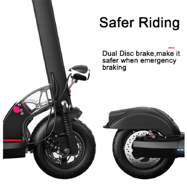 Double Brake Folding Mini Electric Scooter Top Speed 40km/h TM-TM-H06C 500W 48V