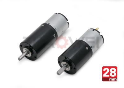 DC 24V 28mm Planetary Reduction geared electric motor , 96 / 1 Gear Ratio