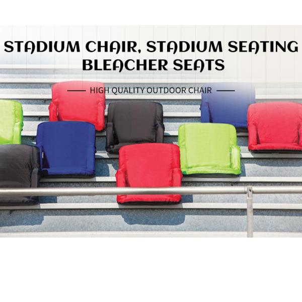 20'', 23'', 25'' Extra Wide 6 Positions Seat Folding Stadium Chair Sport Stadium Seat