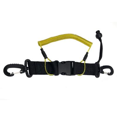 59 Quick Release Coil Lanyard TPU Anti Lost With SS Clips