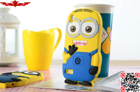 New Hot Selling Fashion Cartoon Silicone Case For Huawei Ascend P6 High Quality