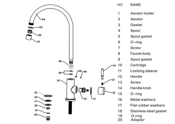 NSF steel 304 America tap Outdoor Sink Kitchen Or Washing Machine Used Single Cold Water Faucet