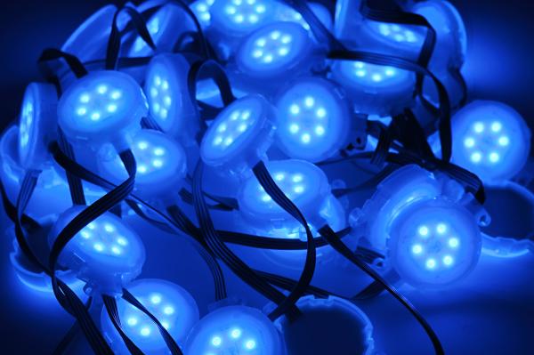 DV24V 大直径 RGB LED 点光源 屋外 変形式 装飾用