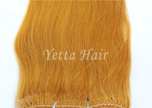 Double Drawn Real Brazilian Human Hair Extensions With Soft And Clean