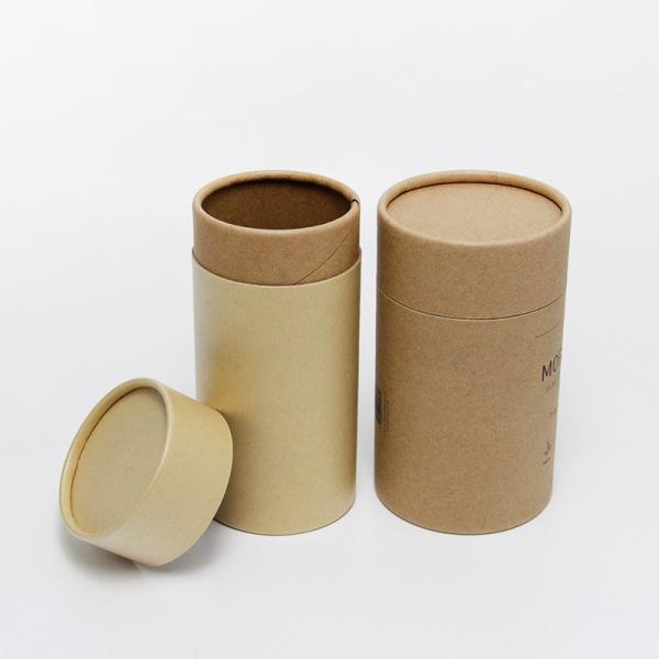 Emballage cylindrique en tube de papier kraft personnalisé OEM pour collations, jouets et aliments