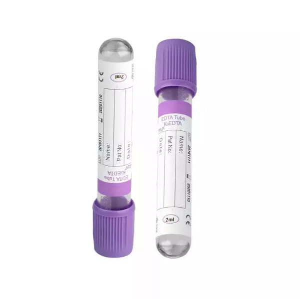 Purple 13*75mm Disposable Vacuum Blood Collection Tube