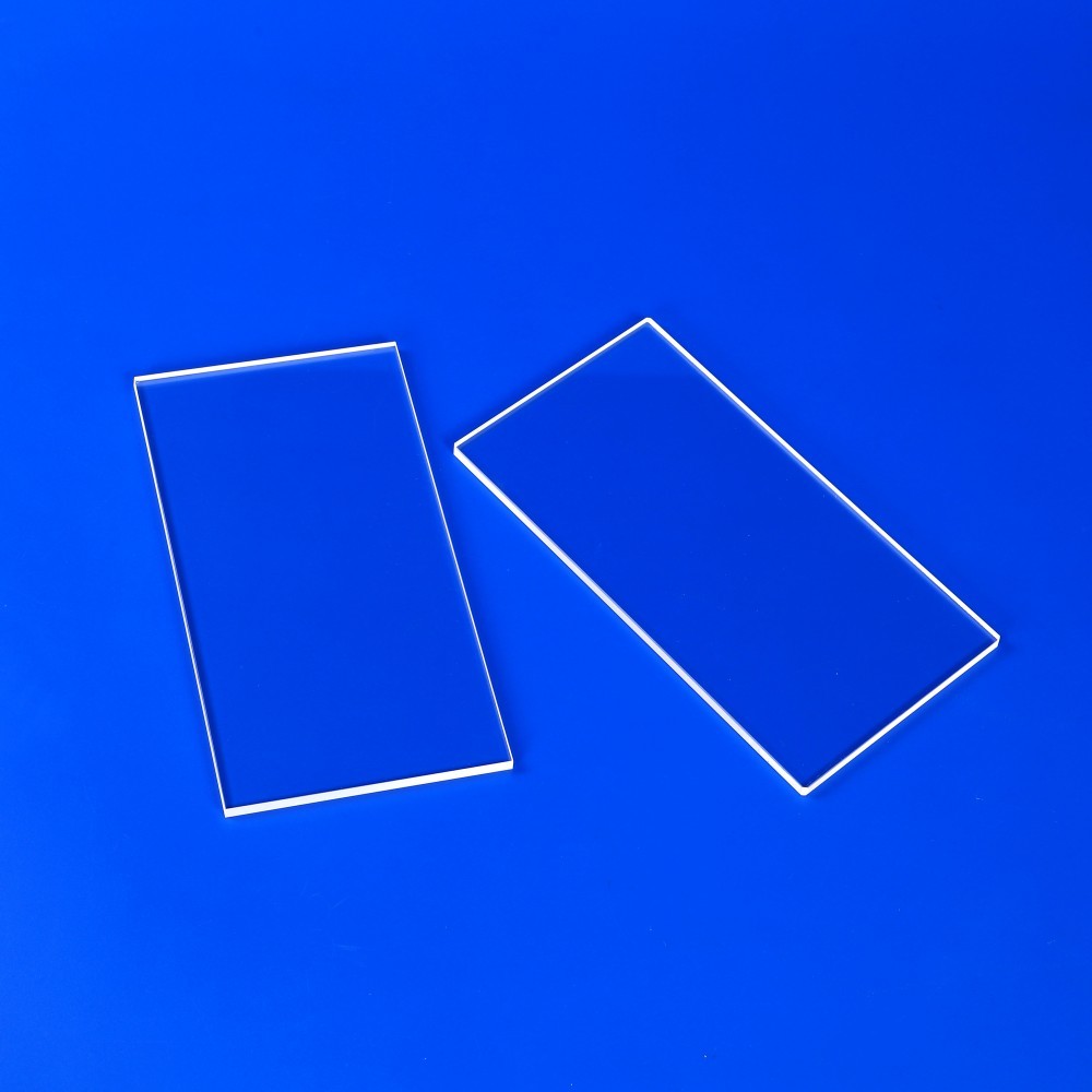 Custom Wear Resistant Transparent Quartz Plate Square Natural Fused Bending Service