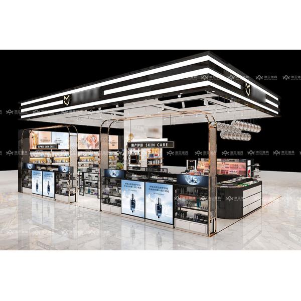 Mall Cosmetic Kiosk for Makeup Furniture Display Design Fashion Beauty Cosmetics Store Decoration
