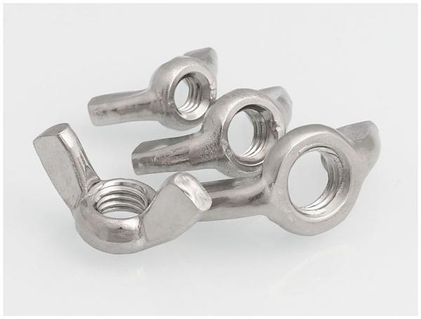 Stainless steel 304 316 Bright Butterfly Nut DIN315 Round Wing Nuts