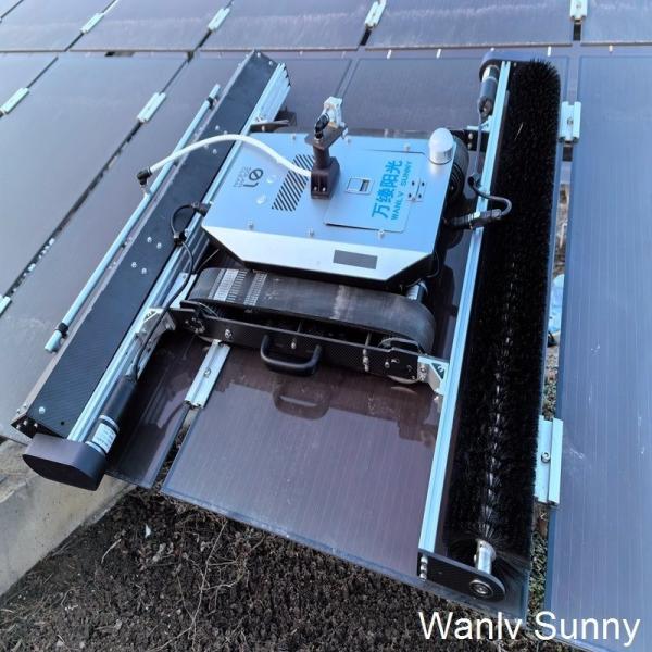 Wireless Control Solar Panel Cleaning System for Maintenance of Photovoltaic Plants