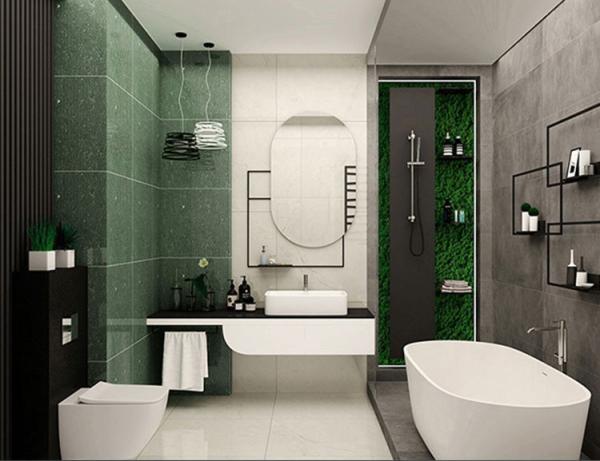 600x600mm Green Watermelon Glossy Porcelain Floor Tile