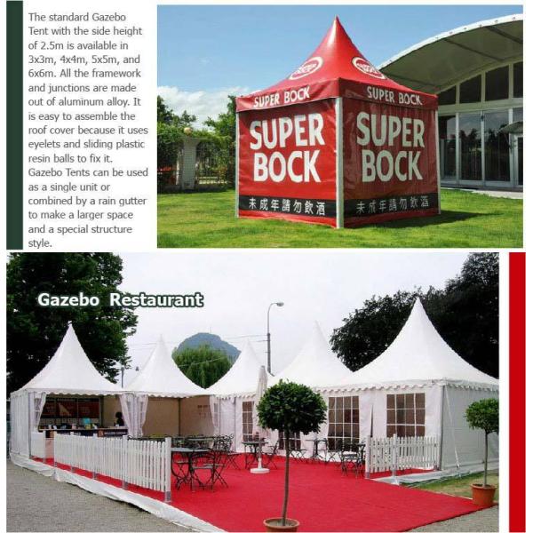 Tente de pagoda de hadj/tente de Ramadan avec des tentes de crête élevée pour l'endroit d'approvisionnement et de séjour