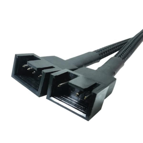 Motherboard CPU 4 PIN Connector PC Case Temperature Control Cooling Fan Y Splitter Extension PWM Cable