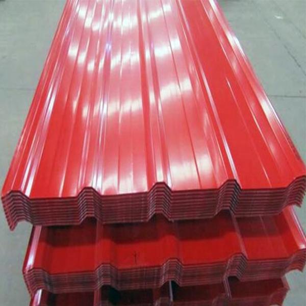 0.5mm Pre-painted Galvanized Steel Roofing Sheet in Red Color for Building Roof Cover