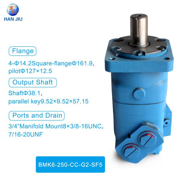 Aftermarket Charlynn 6000 Series 112-1065-006 High Speed Low Torque Motor 4 Bolt SAE-CC Square Mount
