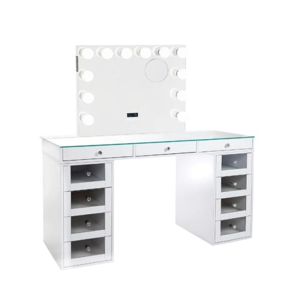 Dressing Table Mirror Makeup Artist Table Modern Bedroom Storage Makeup Vanity Table