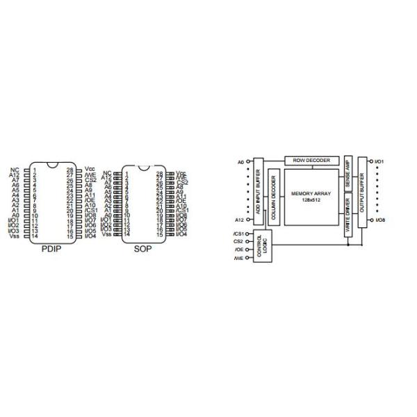HY6264ALP-10 8 pin ic chip electronic devices and integrated circuits Integrated Circuit Chip x8 SRAM