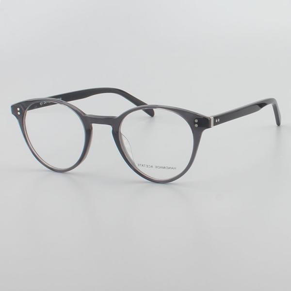 Retro Acetate Round Shape Anti Blue Light Eyeglasses For Kids