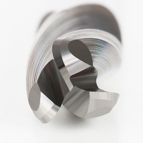 Aluminum Corner Radius Carbide End Mill For Universal Shank Milling Tool
