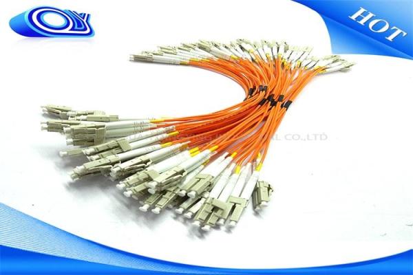 LC / UPC - LC / UPC OM3 Fiber Optic Pigtail PVC LSZH For FTTH or  FTTX