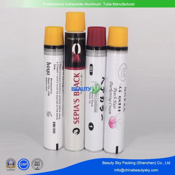 Dia. 25mm Metal Tube Empty Aluminium Tubes  for  Hair Color cream  with plastic inside