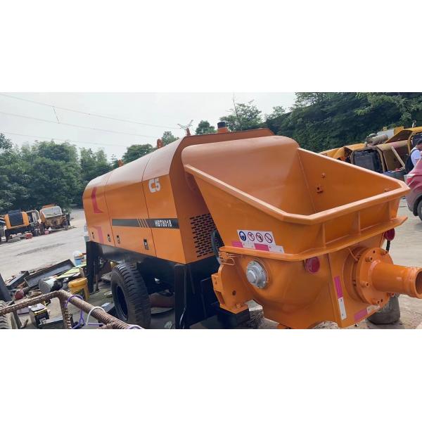 Дизельный электрический используемый трейлер HBT8018C-5D насоса цемента с показателем мощности 186 KW