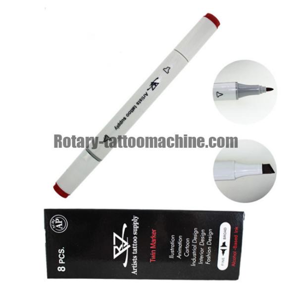 Waterproof Disposable Tattoo Stencils Double Headed Skin Tattoo Marker Pen