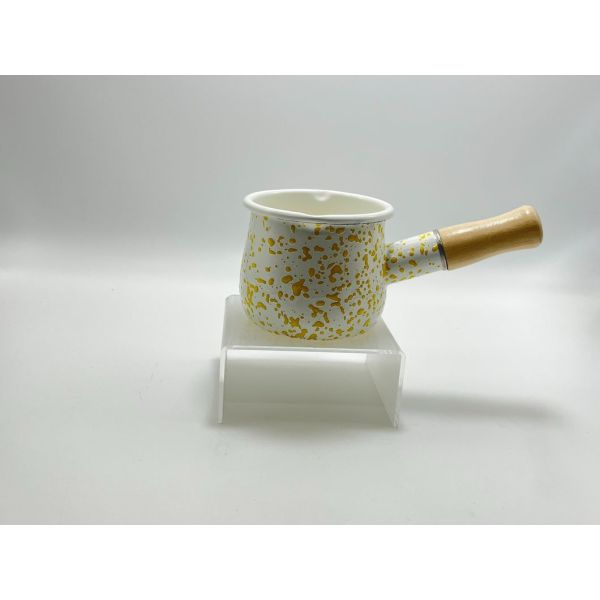 Daily Enamel Cookware Colorful Sprinkle Saucepan Milk Pan Mini Butter Warmer