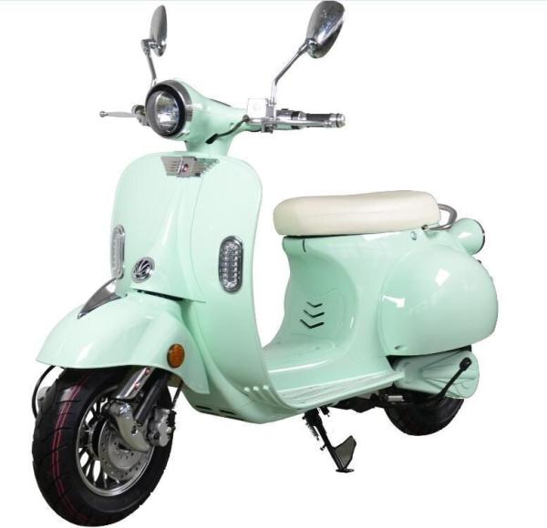 Steel Frame 2000W Adult Electric Motorcycle Scooter 45KM/h 60V Lithium Battery