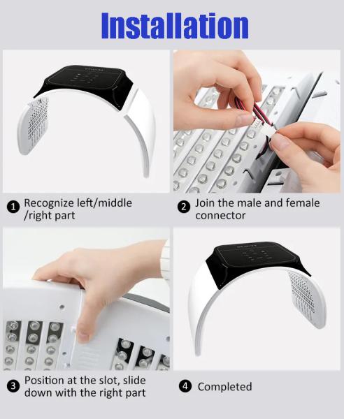 LED Light Therapy for Face - 7 Colors Photon PDT Near Infrared Light Therapy Professional LED Face Mask