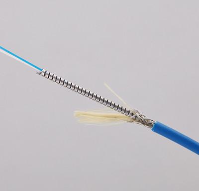 Cabo G657A1 9/125 azul simples da ligação em ponte SC-FC da fibra óptica do PVC singlemode blindado