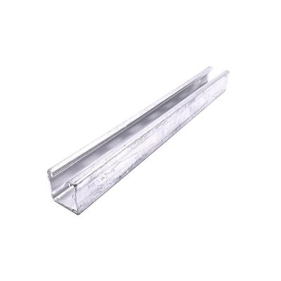 Customizable 150mm 1-3mm Aluminum Strut Channel Slotted Silver Anodized Aluminum Alloy C Shaped Steel