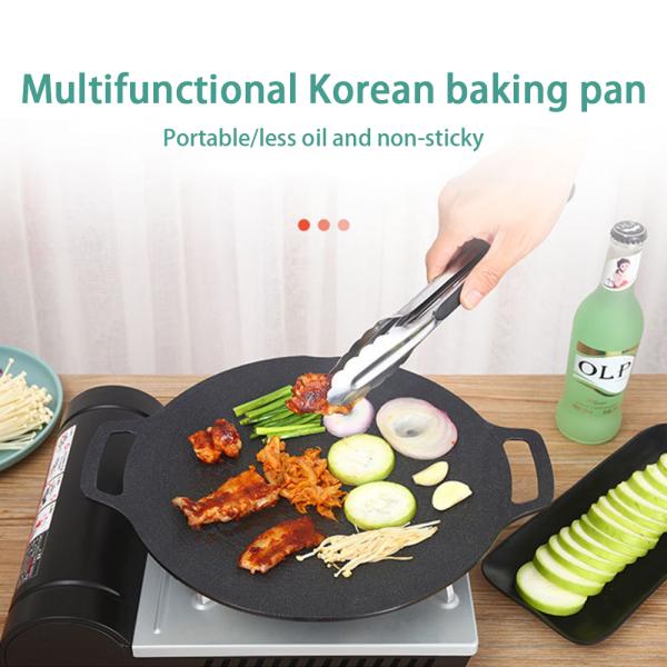 Multipurpose Korean Style Stovetop Grill Pan Die Cast Aluminum Raffinate Outdoor