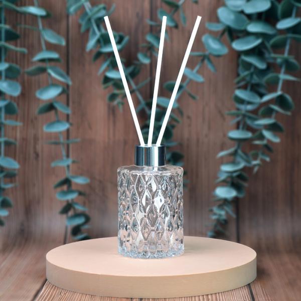 Luxury Empty Round Matte Black Diffuser Bottles With Golden Cap And Sticks