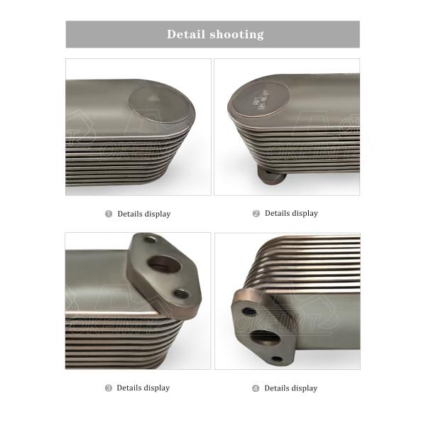 Una base más fresca del aceite de motor del refrigerador 132161370 del gasóleo para Hino EP100 P11C EM100 DM100