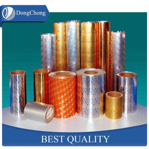 Gold Pharmaceutical Aluminium Foil , Aluminum Alloy Foil For Meds Blister
