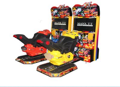 Coin Operated 32 Inch Motorcycle Simulator Machine Hardware Body Material