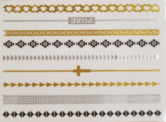 Metallic Jewelry tattoo